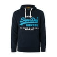 thumbnail image 5 of Superdry Vintage Logo Prem Good Pullover Hoodie, Blue, 5 of 5