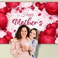 thumbnail image 5 of GOSMITH 40*50in Mother's Day Backdrop Happy Mother's Day Background Red Rose Family Decor Party Supplies, 5 of 6
