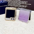 thumbnail image 3 of Glitter Woman Case for Galaxy Z Flip 5 with Hinge Protection, Cute Plating Case for Samsung Galaxy Z Flip 5 Girly Design, Girl's Case for Galaxy Z Flip 5 Sparkle (Purple), 3 of 12