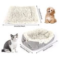thumbnail image 2 of Cama para gatos semicerrada, redonda, ovalada, sencilla, de forro polar, tipo cueva, para perros y gatos., 2 of 5