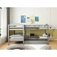 thumbnail image 3 of Twin L-Shaped Bunk bed with Trundle-Gray, 3 of 12