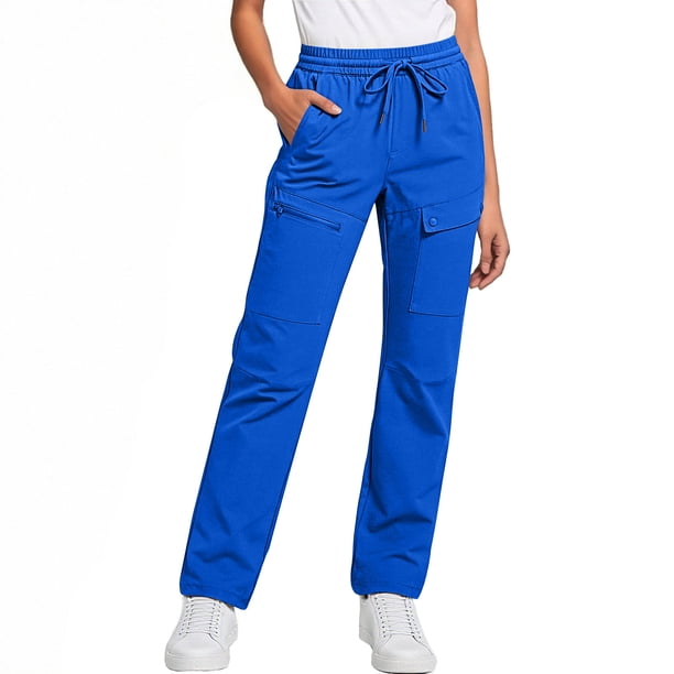 Pantalones Cortos de Carga de Cintura Elástica de Color Sólido para Hombres con Bolsillos de Poliéster de Verano Casual