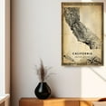 thumbnail image 4 of California United States Vintage Map Prints Canvas, California United States road Map Art Canvas, Canvas, ,Modern Wall Art, Street Map Artwork, 4 of 6