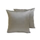 thumbnail image 1 of Funda de almohada lumbar de lujo HomeCentric, gris topo, paquete de 2, 35 x 65 cm (14" x 26"). Funda de almohada rectangular lisa y lisa de seda artística, estilo moderno liso. - Gris topo de lujo., 1 of 3