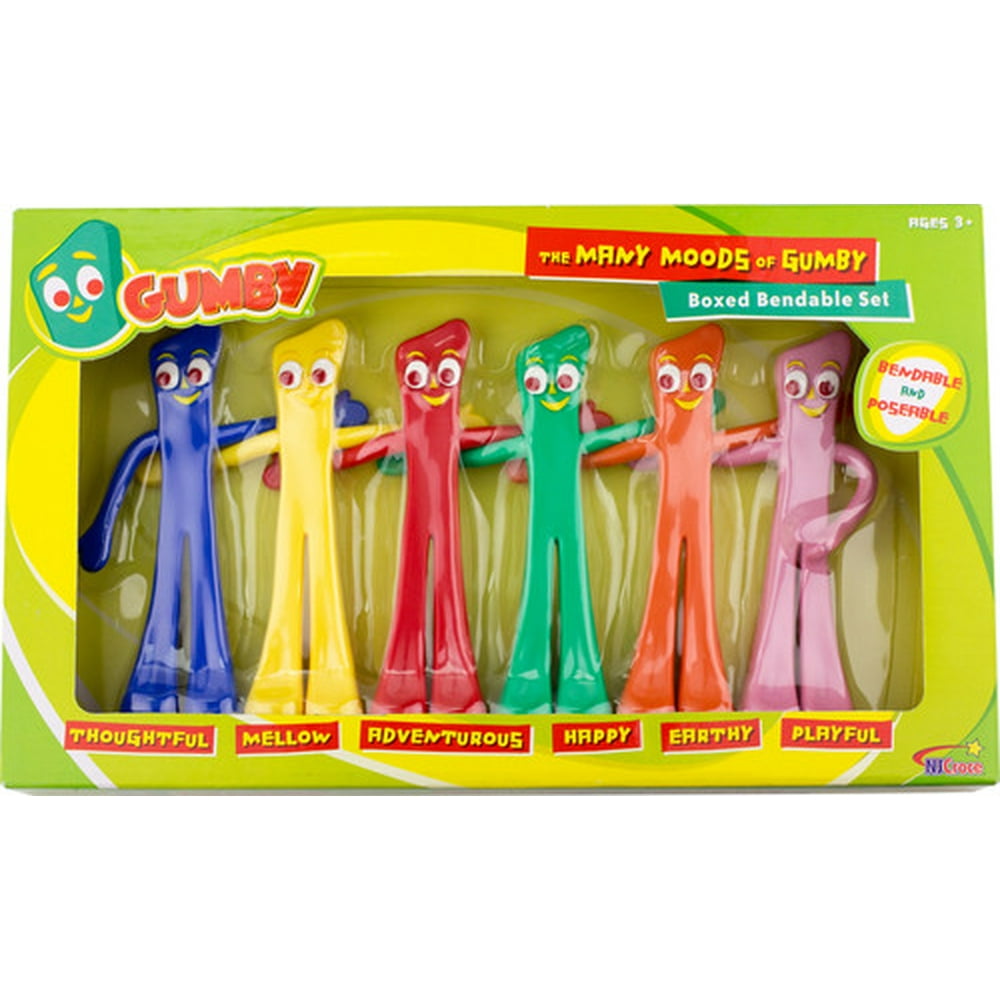 Gumby "Many Moods" Bendable Figures Set