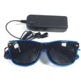 thumbnail image 2 of Waroomhouse Plastic Sunglasses Unisex Sunglasses Party Sunglasses Light Up Led Unisex Wire Neon Glow the Dark Lightweight Photo Prop Hop Kids Adults Ktv Glasses, 2 of 8