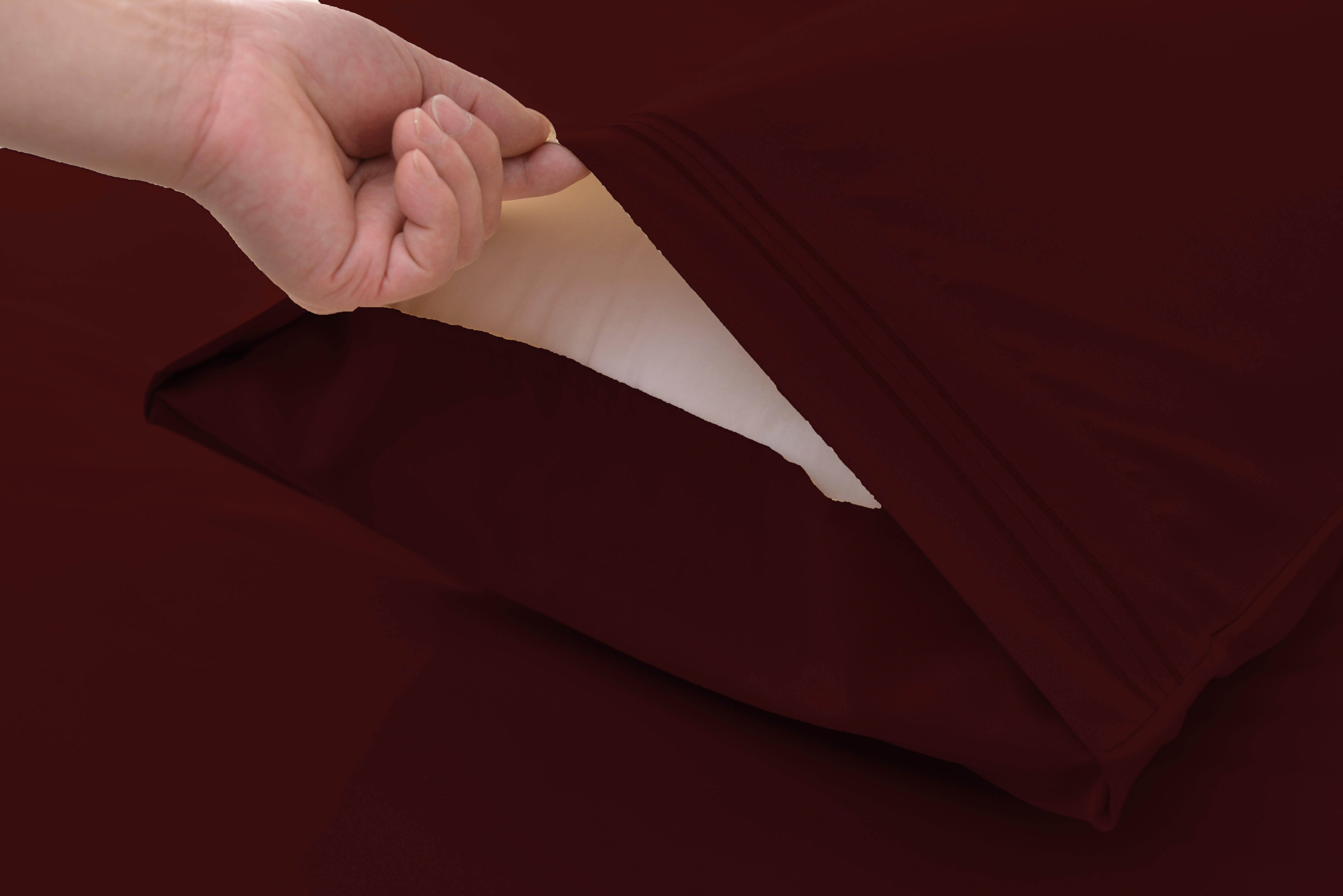 Ultra Series Rayon Made from Bamboo Sheet Set - Wrinkle Free -Softer than Cotton- Deep Pockets - 5 Piece - 2 Fitted Sheet, 1 Flat, 2 Pillowcases Split King, Burgundy