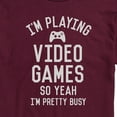 thumbnail image 3 of Instant Message - Playing Video Games - Adult Short Sleeve Tee, 3 of 6