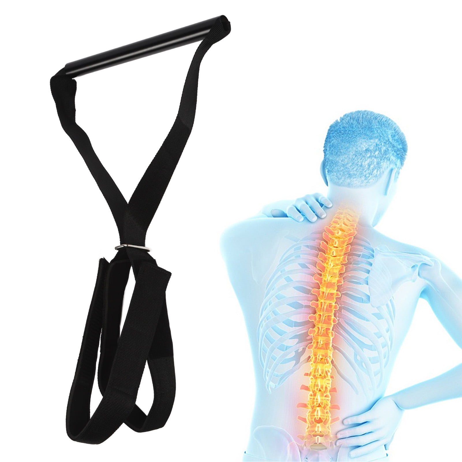 Neck Stretcher Strap Gentle Pull Neck Chiropractor Pull Device Y Shaped Portable For Office Walmart