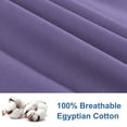 thumbnail image 6 of PiccoCasa 2 Pack Egyptian Cotton Pillowcases with Zipper King Purple, 6 of 8