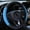 Blue, variant on Universal Car Steering Wheel Cover 37-38cm Leather Embroidered Color Diamond-Studded Elastic Four Seasons Steering Wheel Cover Black