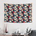 thumbnail image 2 of Easygdp rock record Skull artist Tapestry Wall Hanging, Wall Tapestries for Bedroom Aesthetic Living Room Office Decor 60x40in, 2 of 8