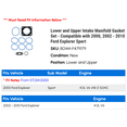 thumbnail image 2 of Lower and Upper Intake Manifold Gasket Set - Compatible with 2000, 2002 - 2010 Ford Explorer Sport 2003 2004 2005 2006 2007 2008 2009, 2 of 2