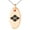 Rose, variant on Stainless Steel Takeda Samurai Crest Engraved Small Oval Charm Pendant Necklace