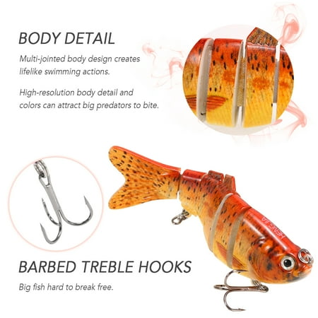 Hard Crankbait Jointed Swimbait Crankbait Bait Fish Lure Crankbait Bait Swimbait Lure Crankbait Set 5pcs Jointed Vibe Lure Perch Zdhf Eyes Popper Crankbait 3d Eyes Popper Lure Perch (b Huiop