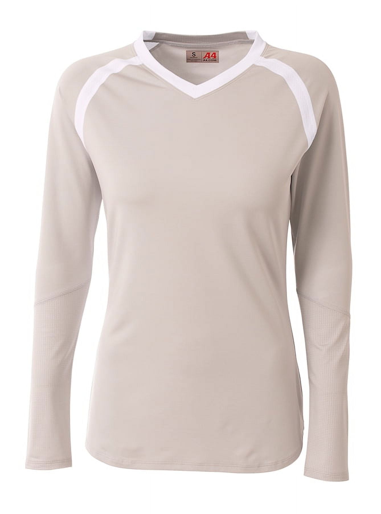 Ann A4サイズ A4 Ace Short Sleeve Volleyball Jersey For Women in Black/White