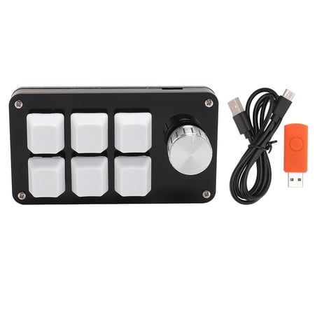Custom 6 Keys Keyboard Mini 6 Key Keypad With Knob Custom Programming ...
