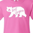 thumbnail image 4 of Inktastic West Virginia White Bear Silhouette Youth T-Shirt, 4 of 5