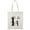 Natural, variant on Letter I Upper Lower Case Plants Tote Bag - Image by Shutterstock, One Size Cotton Canvas Tote Bag