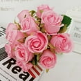 thumbnail image 2 of Yesbay 12Pcs/Bouquet Artificial Rose Flower Arrangement DIY Wedding Party Home Decor,Pink, 2 of 8