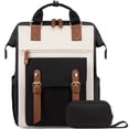 thumbnail image 1 of Mochila para portátil LOVEVOOK para mujer, 17 pulgadas, trabajo y viajes, negra, 1 of 8