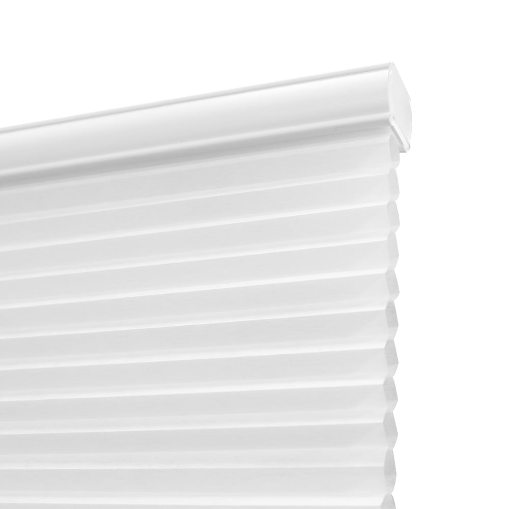 Lumi Cordless White/ Ivory/ Grey Honeycomb POSH Shades Light Filtering 50 - 59 Inches White 56 W x 72 H Inches