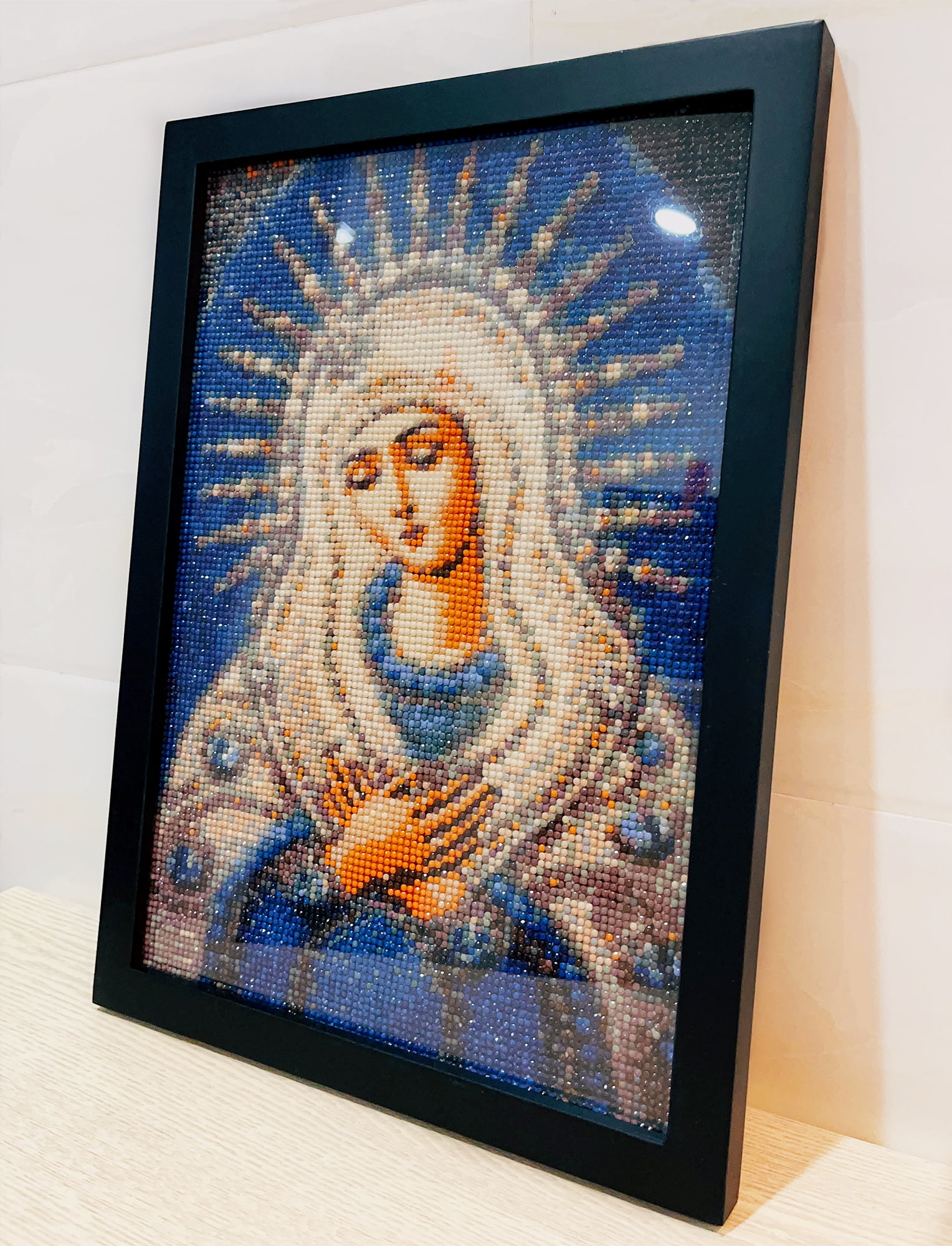 Diamond Painting Kit, 30x40 cm, Round Crystals, Full Drill with Frame, Religious  Diamond Art - Virgin Mary / Mother and Child / ZJ0100