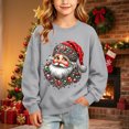thumbnail image 2 of Edvintorg Sweatshirts for Teen Girls Christmas Long Sleeve Casual Fleece Pullover Top Crew Neck Loose Sweatshirt Kids Clothes Girls Size 2-15, 2 of 9