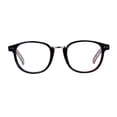 thumbnail image 2 of Womens Flower Pattern Thin Plastic Horn Rim Reading Glasses Purple Red 2.0, 2 of 4