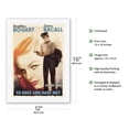 thumbnail image 2 of To Have and Have Not - Starring Humphrey Bogart & Lauren Bacall - Vintage Film Movie Poster by Luigi Martinati c.1944 - Japanese Unryu Rice Paper Art Print (Unframed) 12 x 16 in, 2 of 4