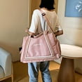 thumbnail image 6 of Happy Date Large Capacity Folding Travel Bag Lightweight Waterproof Foldable Travel Duffel Bag Weekender Overnight Bag Shoulder Bag with Dry and Wet Pocket Gym Tote Bag, 6 of 12