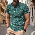 thumbnail image 2 of ameIAEA Men's Summer Short Sleeve Casual 3 Button T-Shirts Basic Golf Work Tees Tops with Pocket, 2 of 5
