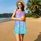 thumbnail image 3 of Fotbe Multicolor Glitter Vestido de Verano sin Mangas para Mujer – Vestido Midi Línea A, Estilo Camiseta Floral, Vestido Playero Casual y Fluido, 3 of 7