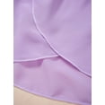 thumbnail image 5 of YONGHS Kids Girls Ballet Dance Skirt Skating Over Scarf Chiffon Wrap Skirts Purple 6-10, 5 of 7