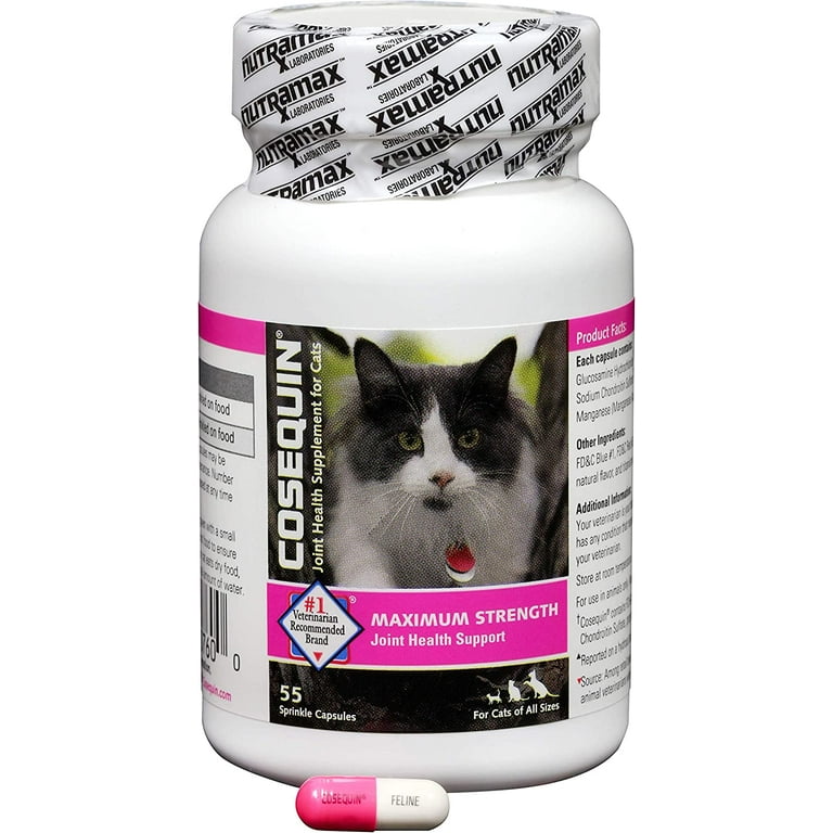 Nutramax Cosequin Joint Health Supplement for Cats - With Glucosamine and  Chondroitin, 55 Capsules, On Sale