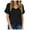 Black, variant on gakvbuo Plus Size Tunic Tops For Womens Summer Tops 2023 Casual Dressy Women's Summer V Neck Leisure Short Sleeve Solid Tops