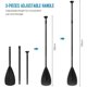 thumbnail image 1 of Adjustable Surfboard Paddle Aluminum Magnesium Alloy Lightweight SUP Paddle Detachable Paddle, 1 of 4