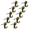 thumbnail image 6 of 10Pcs Heavy Duty Metal Push Pin Hook Zincs Alloy Wall Mount Hangers For Pictures Crafts for Soft Panels, 6 of 8