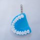 thumbnail image 1 of Llavero con dentadura postiza, llavero creativo con dentadura postiza, pendientes de resina con accesorios para colgar, regalo, 1 of 6