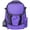Purple, variant on Huntley Equestrian Heavy Duty Nylon Storage Fabric Backpack Adjustable Shoulder Straps - Navy Blue
