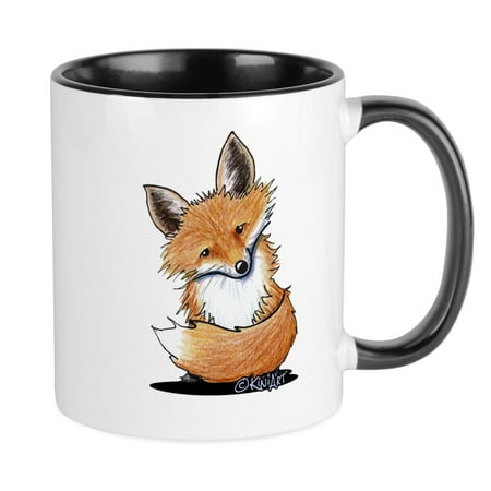 

CafePress - Kiniart Fox Mug - Ceramic Coffee Tea Novelty Mug Cup 11 oz
