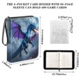 thumbnail image 3 of ALAZA Dragon Flying Trading Card Binder 4 Pocket Cards Collection Album 400 Folder Holder, 3 of 6