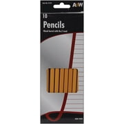 Wood 2 Pencils 10/Pkg-Yellow