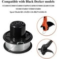 3 Packs String Trimmer Line & Spool Replacement For Black+Decker RS136