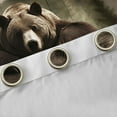 thumbnail image 5 of Feelyou Jungle Bear Wildlife Black Out Curtains, Western Rustic Cabin Curtains Pack of 2 (42x63 Each), Wooden Plank Bedroom Curtains, Black Out Curtains Decor, 5 of 7