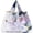 style 1, variant on 1pc Oil Painting Style Foldable Shopping Bag Large Dacron Shoulder Tote for Travel Camping
