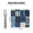 thumbnail image 3 of Kdxio Indigo Patchwork Quilt Pocket Mirror, 1X/2X Travel Makeup Mirror 2-Sided Folding Small Mirror Portable Double-Sided Magnifying Cosmetic Mirror for Gift-Square, 3 of 9