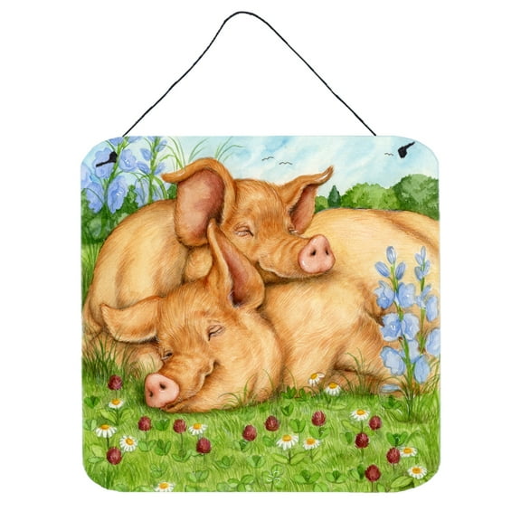 Pigs Tamworths In Clover Wall or Door Hanging Prints