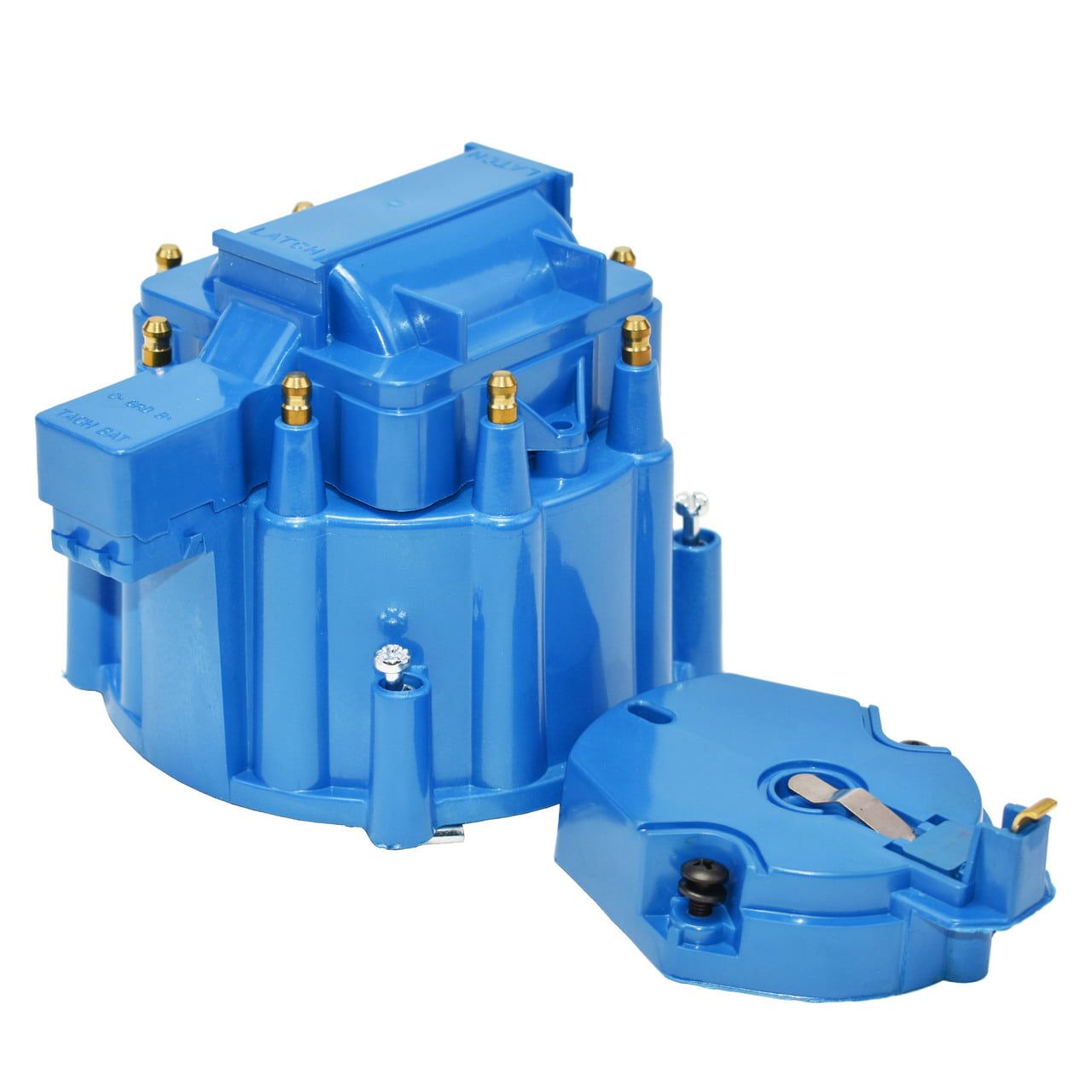 Coil Cover /& Rotor Kit and 65,000 Volt Coil GM-CHEVY BLUE HEI Distributor Cap