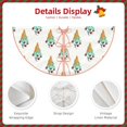 thumbnail image 5 of Halloween Christmas Tree Skirt - Fun Green Ice Cream Print 30 Inches Christmas Tree Skirt for Halloween Holiday Indoor Home Christmas Tree Decorations with Three Ribbons, 5 of 7
